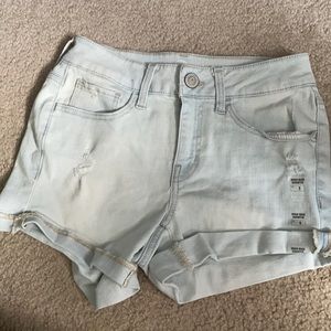 High Rise Jean Shorts